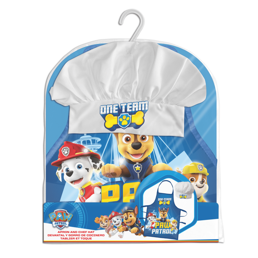 Комплект готварска шапка и престилка Paw Patrol