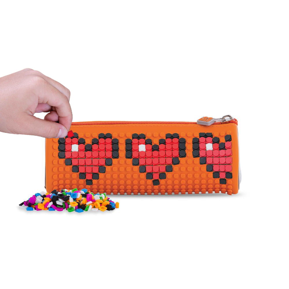 Несесер цилиндър Pixie Crew Grey/Orange