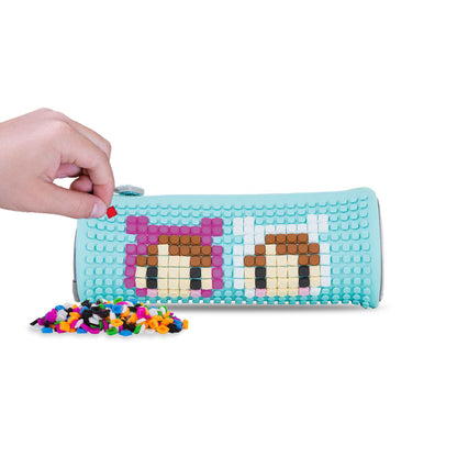 Несесер цилиндър Pixie Crew Grey/Tutquise