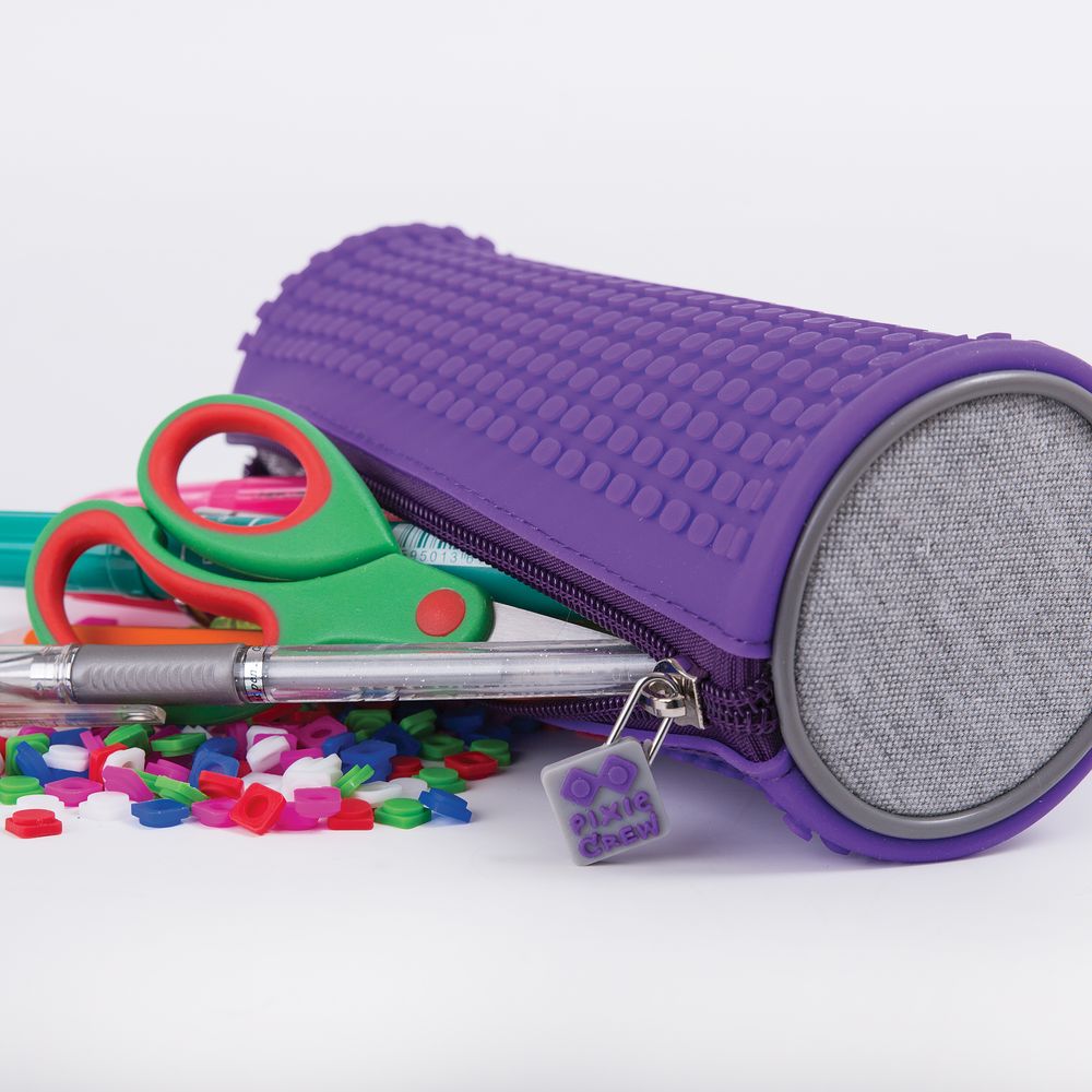 Несесер цилиндър Pixie Crew Grey/Purple