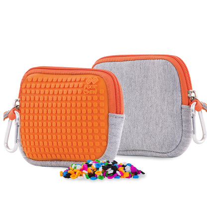 Портмоне Pixie Crew Сиво/Оранжево