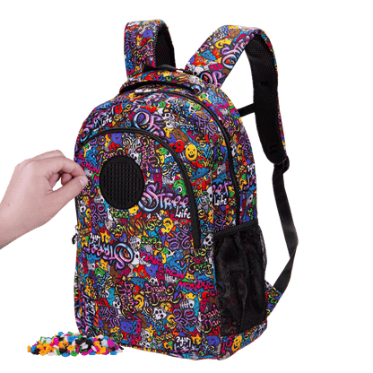 Ученическа раница Pixie Crew Graffiti с две отделения