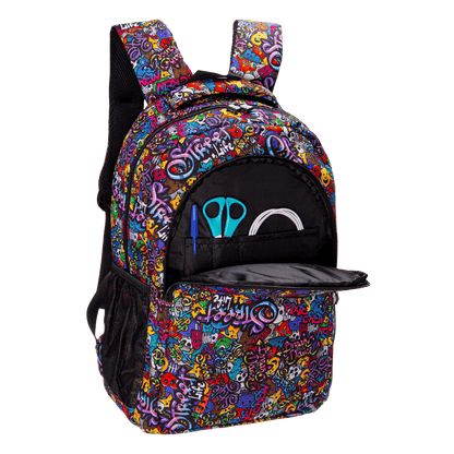 Ученическа раница Pixie Crew Graffiti с две отделения