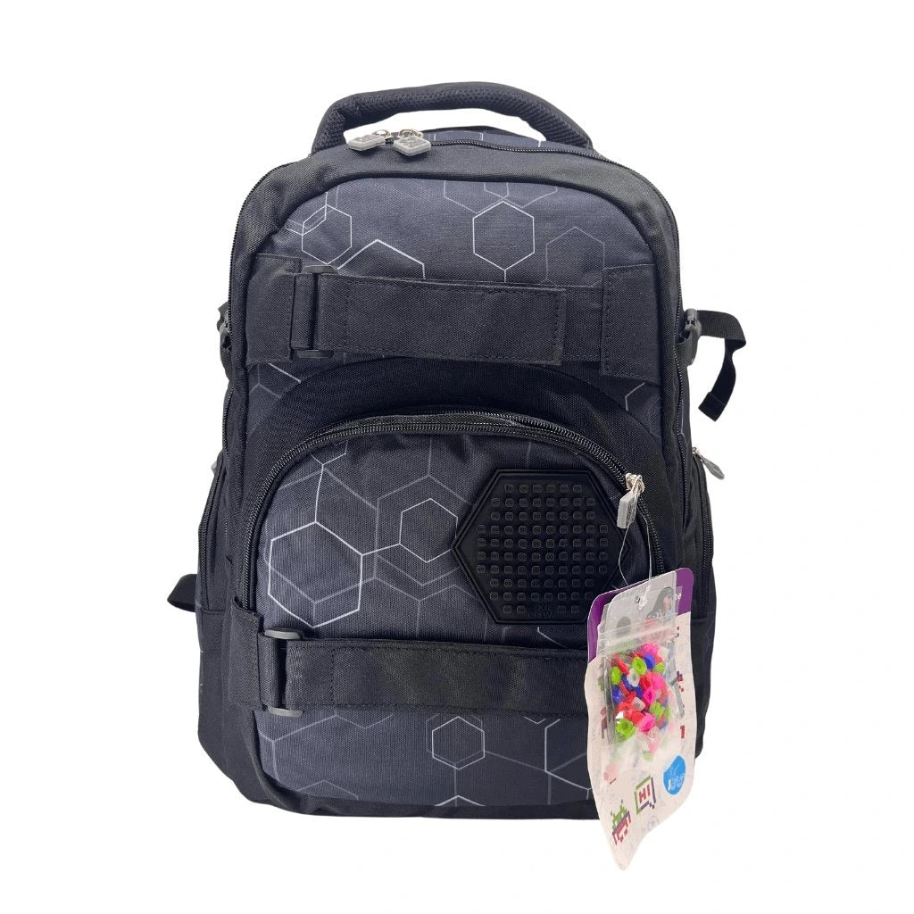 Ученическа раница Pixie Crew Hexa Black ергономична