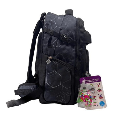 Ученическа раница Pixie Crew Hexa Black ергономична