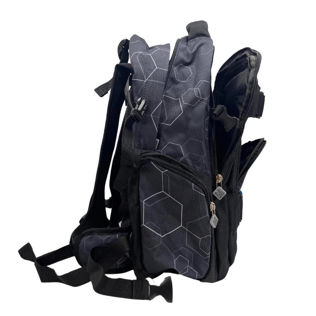 Ученическа раница Pixie Crew Hexa Black ергономична