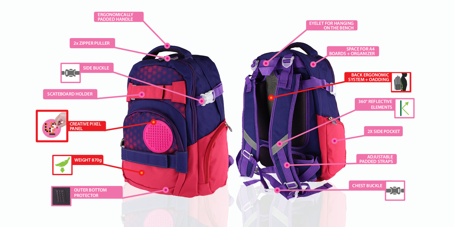 Ученическа раница Pixie Crew Hexee