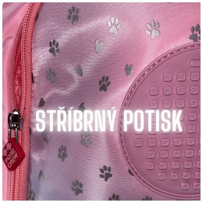 Ученическа раница Pixie Crew Pink Hearts&Paws