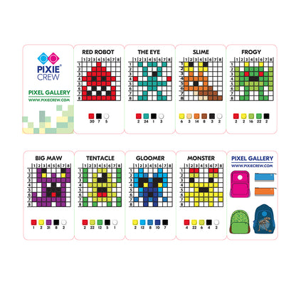 Сет от 250 Разноцветни пиксела Pixie Crew G