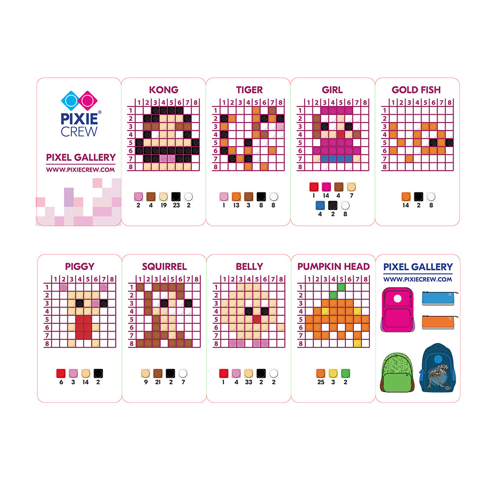 Сет от 250 Разноцветни пиксела Pixie Crew P