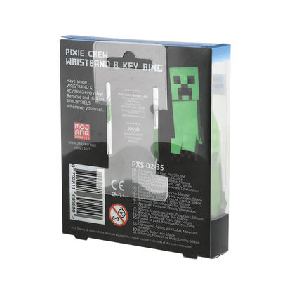 Сет от гривна, ключодържател и пинче Minecraft Pixie Crew с 6 мултипиксели