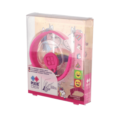 Сет от гривна, ключодържател и пинче Unicorn Pixie Crew, с 6 мултипиксела