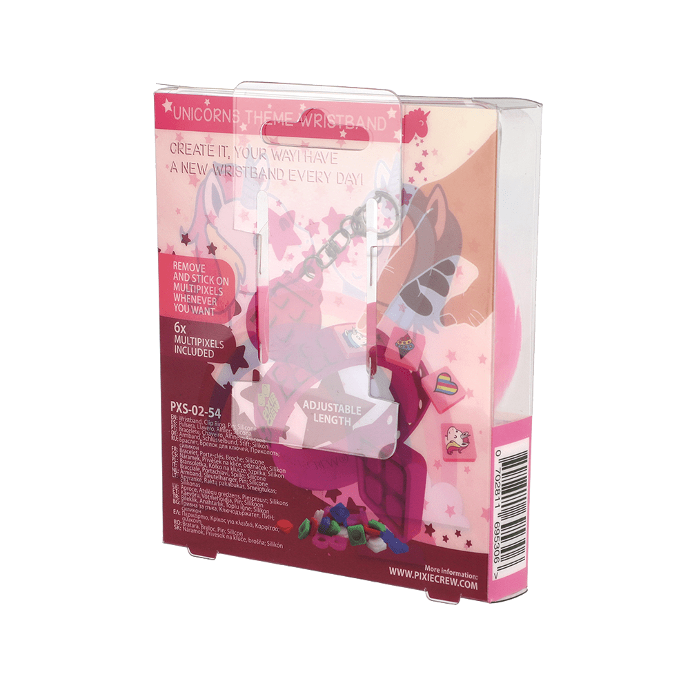 Сет от гривна, ключодържател и пинче Unicorn Pixie Crew, с 6 мултипиксела
