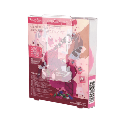 Сет от гривна, ключодържател и пинче Unicorn Pixie Crew, с 6 мултипиксела