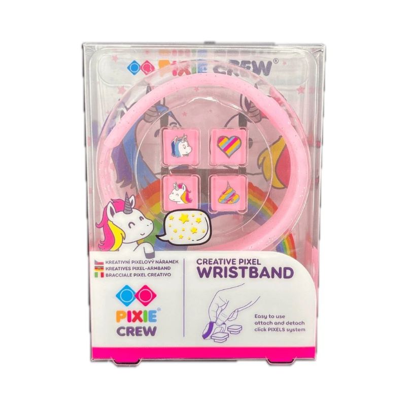Гривна с пиксели Pixie Crew Pink Glitternox