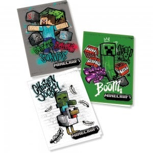 Тетрадка Minecraft 2021 50 листа, Асортимент