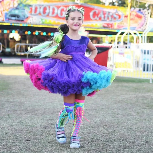 MADMIA Wonderland Dress Purple – Лилава детска рокля с тюл | Toys.bg