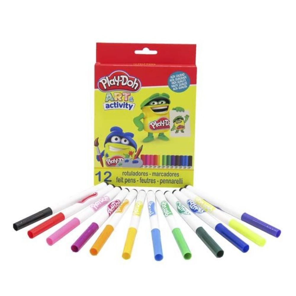 Флумастери Play Doh - 12 цвята