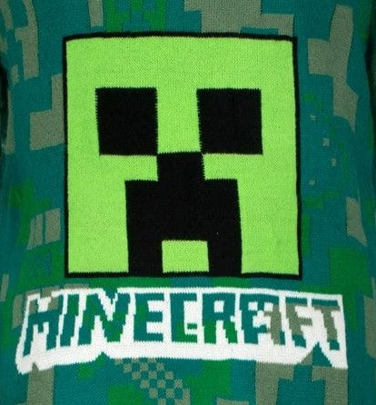 Пуловер Minecraft Creeper Green, размер 140