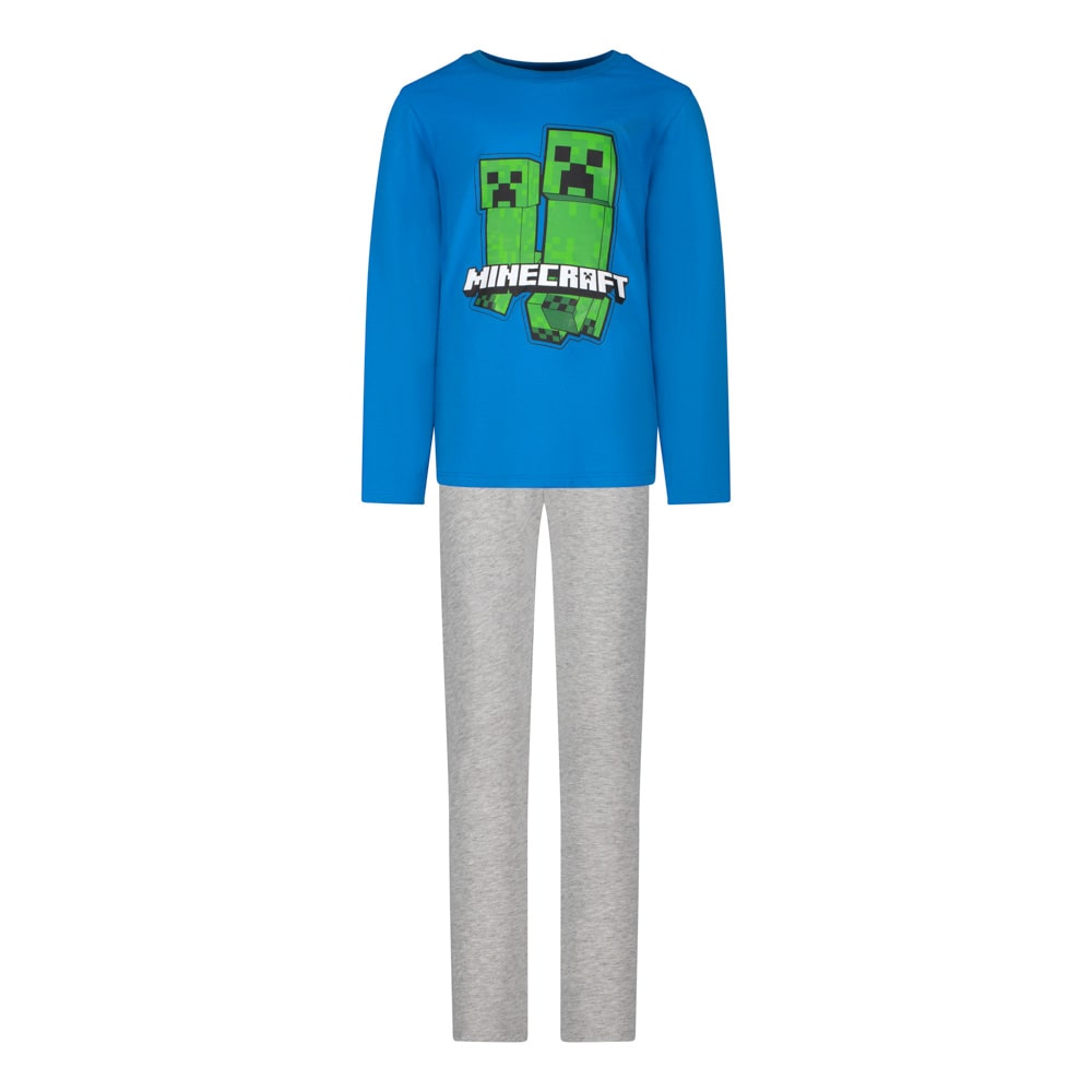 Пижама Minecraft Creepers Blue, размер 128