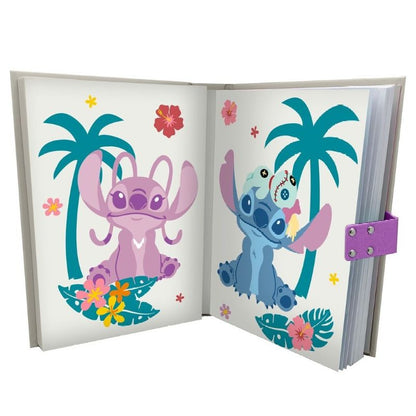 Заключващ се с код дневник Stitch Aloha