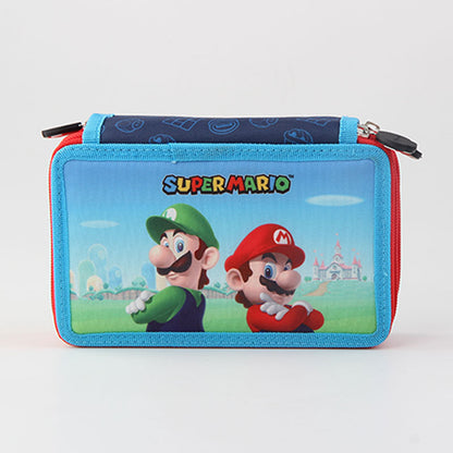 Ученически несесер Super Mario със съдържание, с 2 отделения