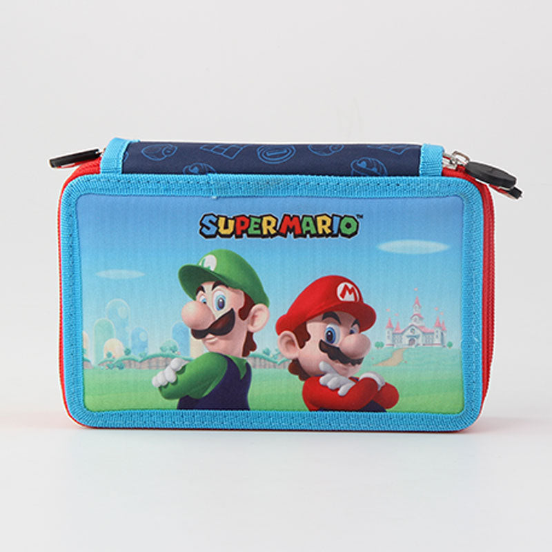 Ученически несесер Super Mario със съдържание, с 2 отделения