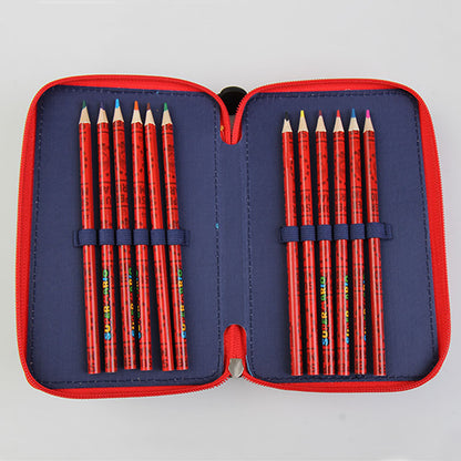 Ученически несесер Super Mario със съдържание, с 2 отделения