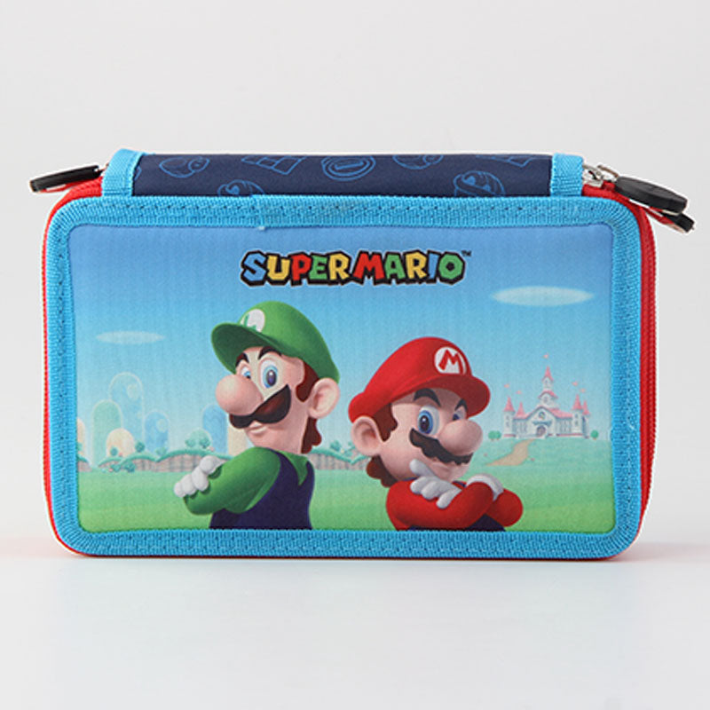 Ученически несесер Super Mario със съдържание, с 2 отделения