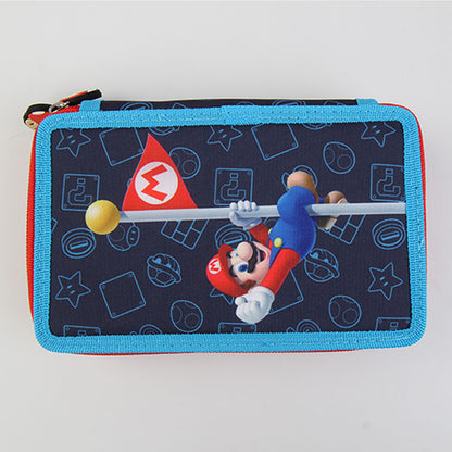 Ученически несесер Super Mario със съдържание, с 2 отделения
