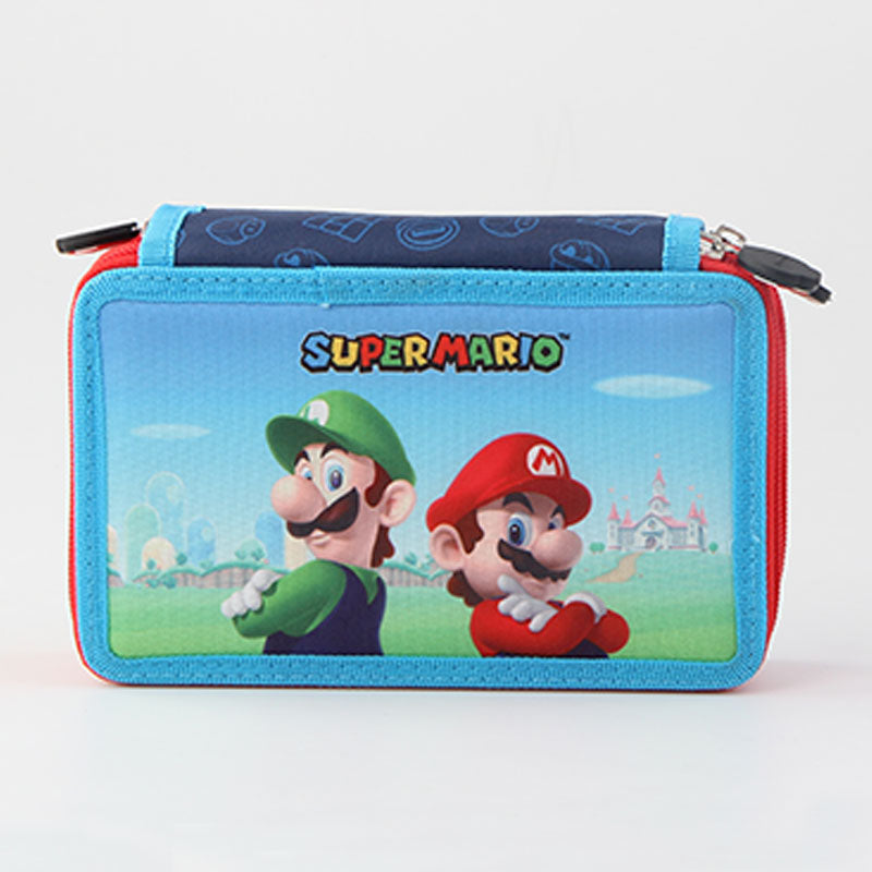 Ученически несесер Super Mario със съдържание, с 2 отделения