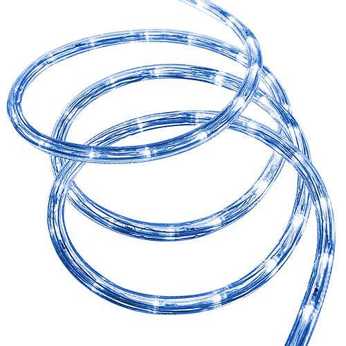 Светещо въже LED, синьо, 10м, IP44