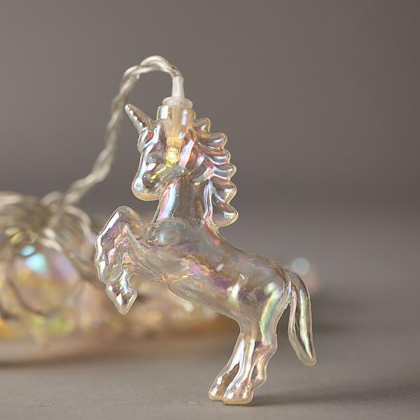 Eurolamp Светлинен гирлянд, 10 LED еднорози, батерия, таймер