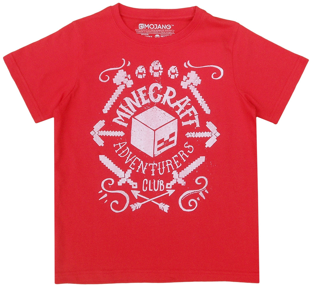 Тениска Minecraft червена