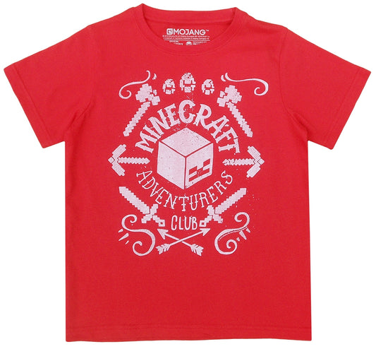 Тениска Minecraft червена