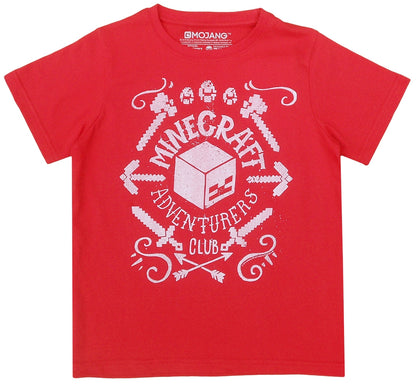 Тениска Minecraft червена