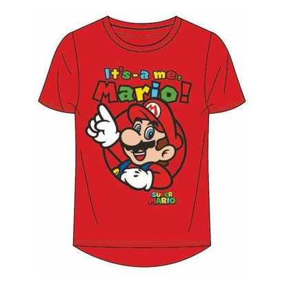 Тениска Super Mario червена, размер 140
