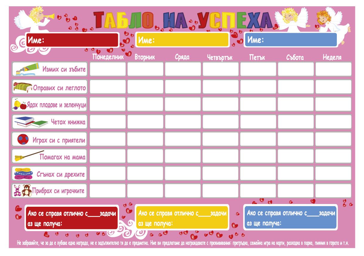 ТАБЛО НА УСПЕХА