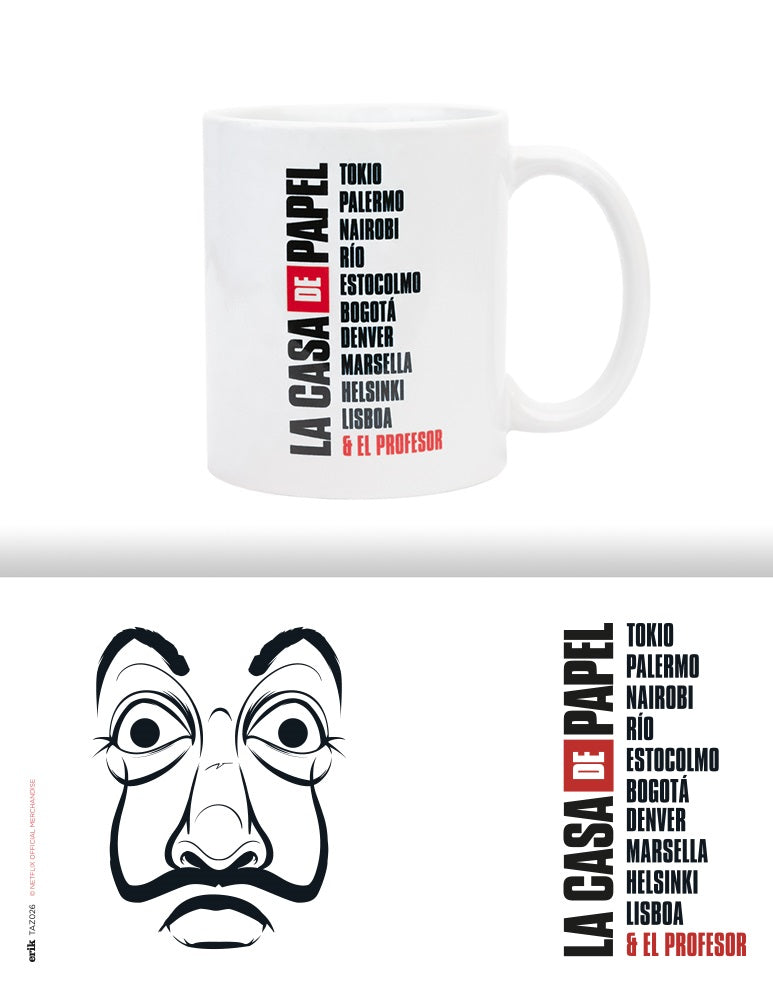 Керамична чаша La Casa De Papel Mask