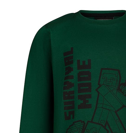 Блуза Minecraft Survival Mode Green, размер 116