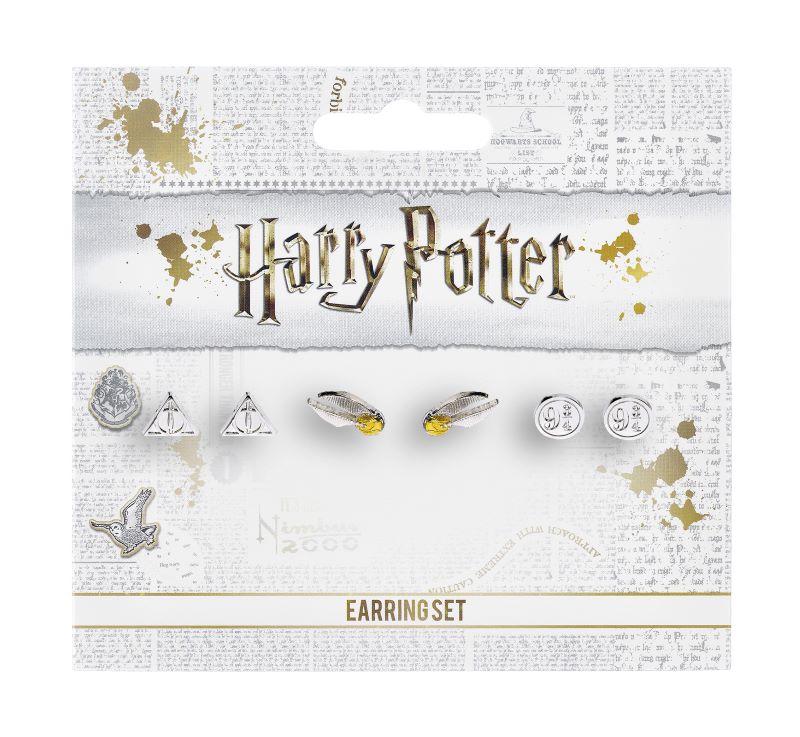 Сет от обеци Harry Potter Deathly Hallows/Golden Snitch/Platform