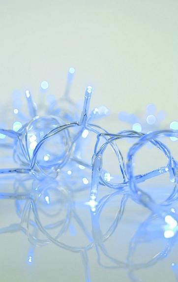 ВИСУЛКИ 100LED 3MM,31V, ПРОЗР.КАБЕЛ, СИНЯ СВЕТЛИНА