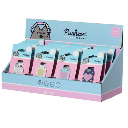 Силиконов LED часовник Pusheen, асортимент, 4 вида