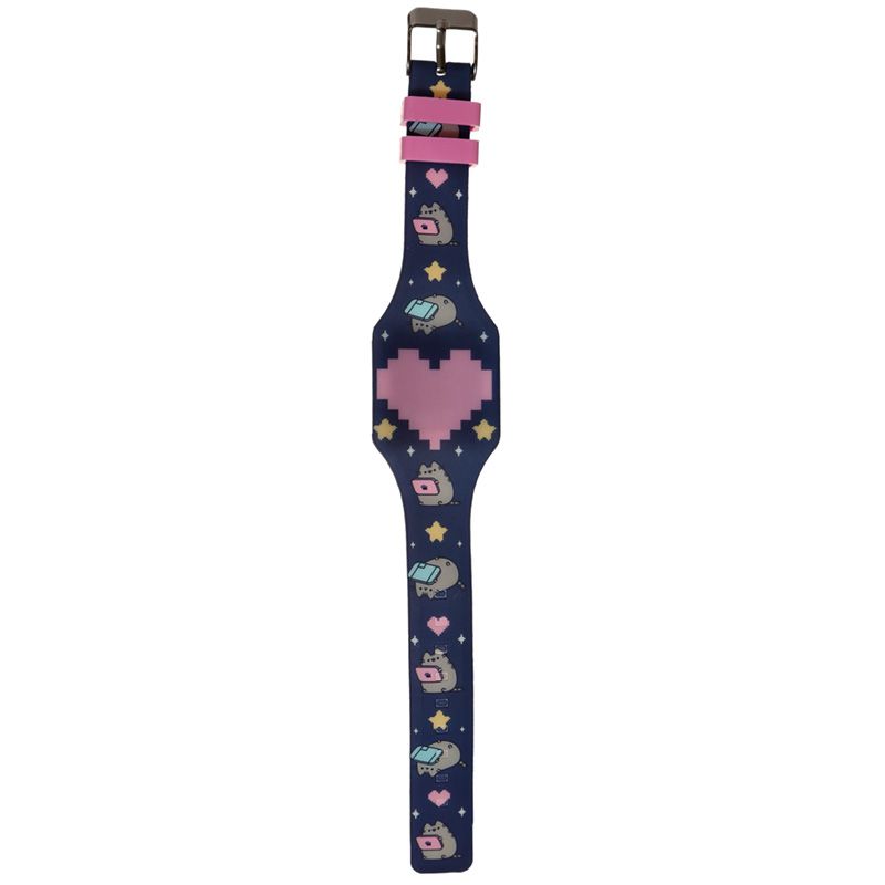 Силиконов LED часовник Pusheen, асортимент, 4 вида