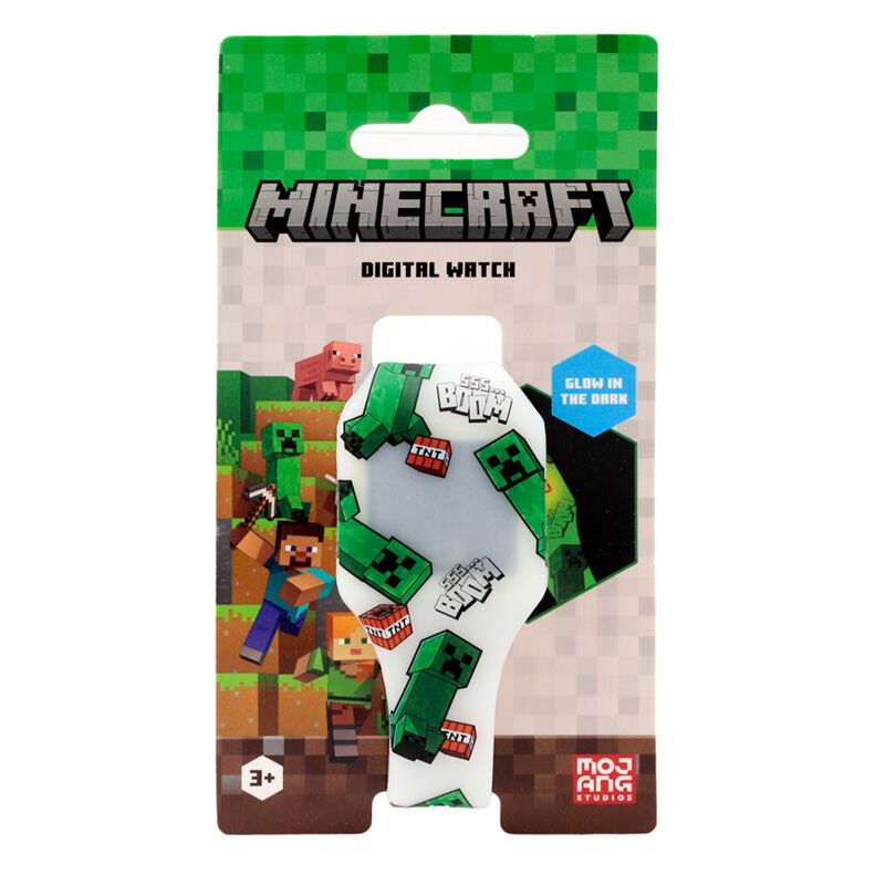Силиконов дигитален часовник Minecraft, 4 вида, Асортимент