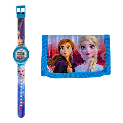 Комплект детски часовник и портфейл Frozen