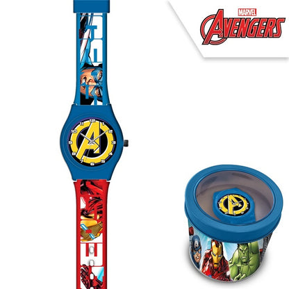 Детски часовник Avengers в метална кутия