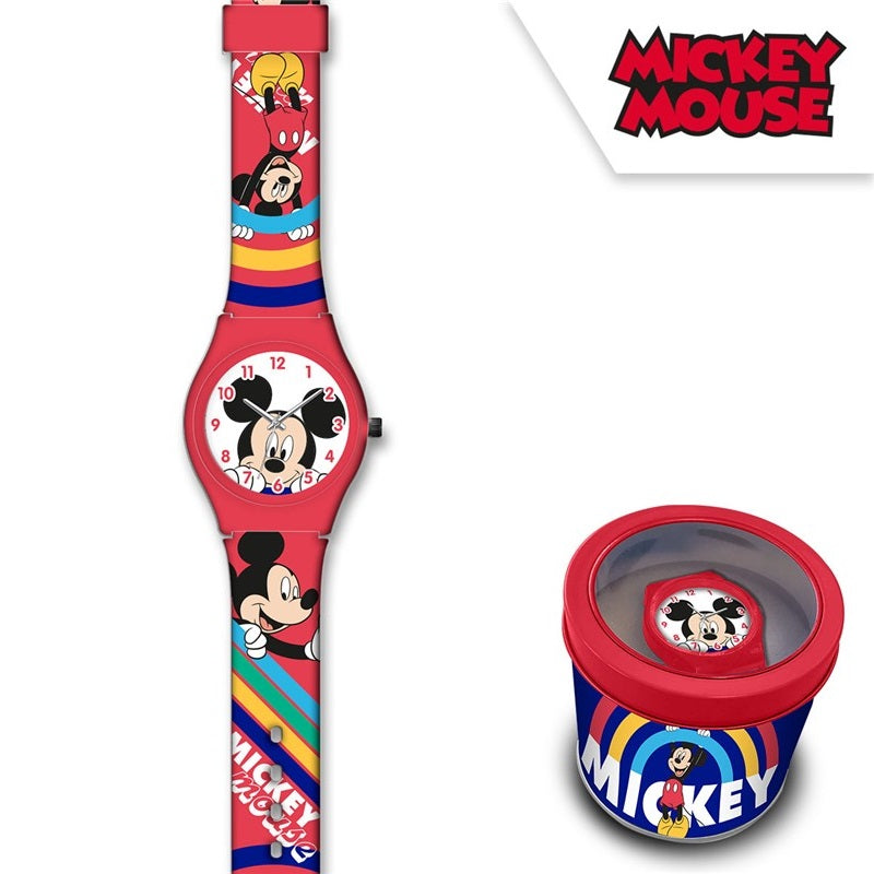 Детски часовник Mickey Mouse в метална кутия