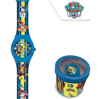 Детски часовник Paw Patrol в метална кутия