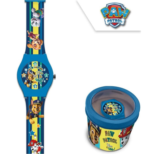 Детски часовник Paw Patrol в метална кутия